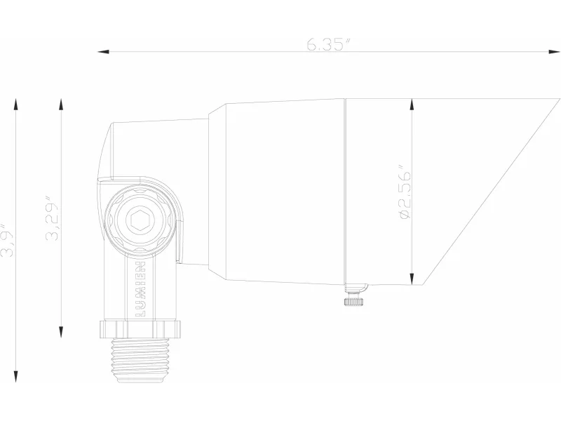 Brass Spot Light, Modular Light Source, 10W, 600 Lumens, 3000K, Includes: (3) Beam Spread Lens (15, 38, 60 Degrees)