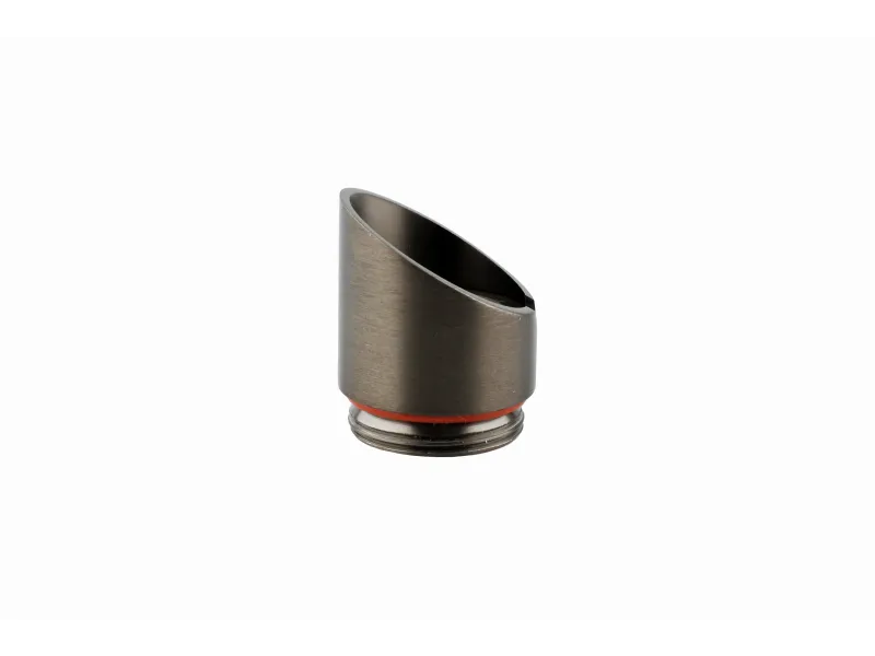 a silver cylindrical object