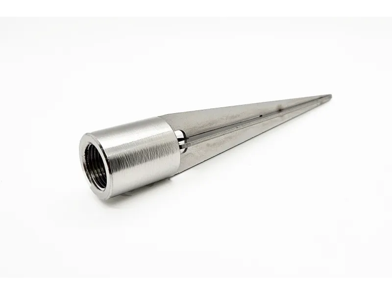 a silver and black knife