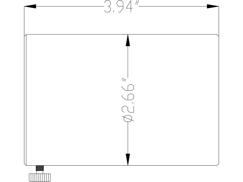 Accessory, Aluminum MR16 Cylinder Shroud