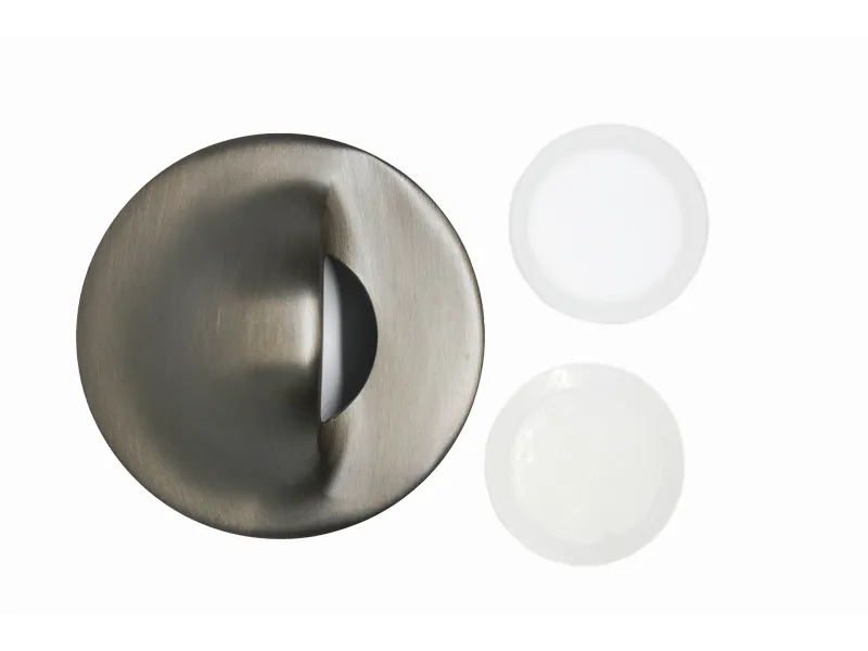 a black and white circular object