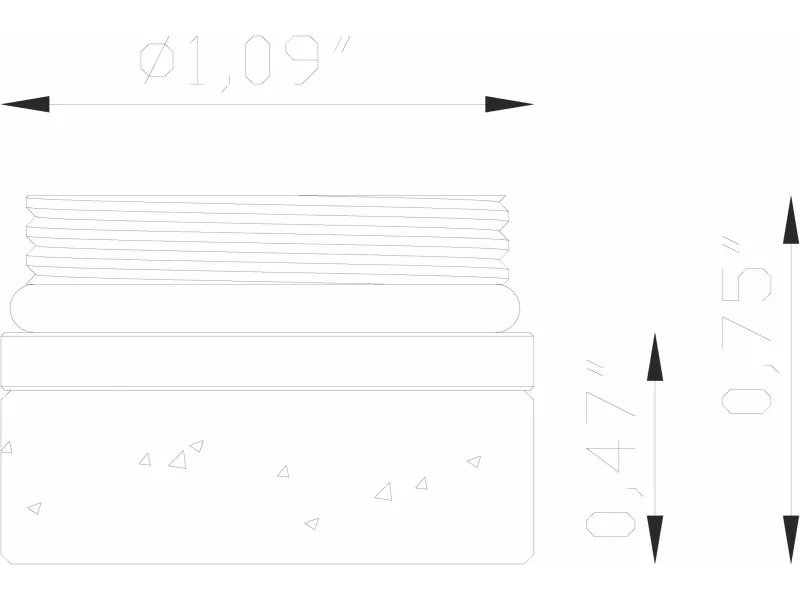 Nano, Shroud, Glass Shroud with Brass Attachment