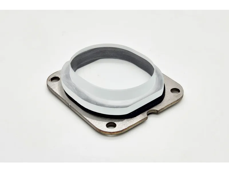 a silver and black ring