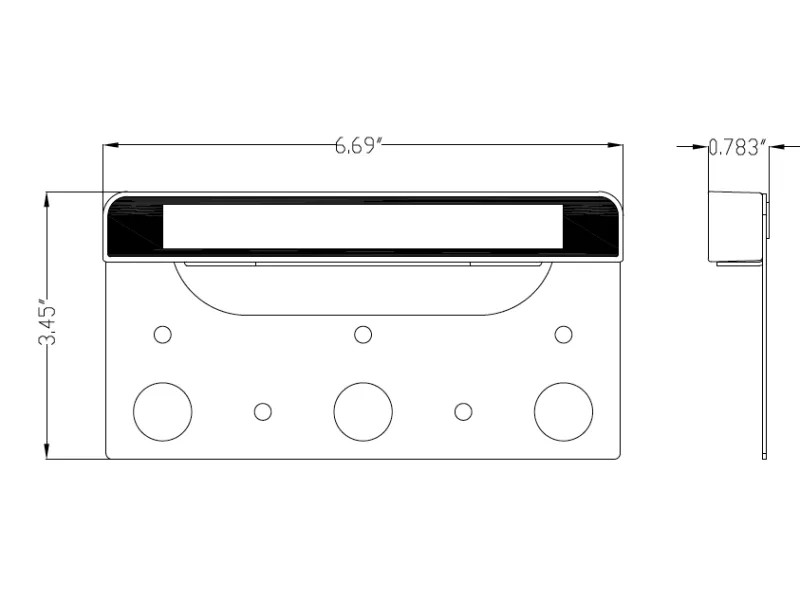 Black Aluminum Wall Light, Modular Hardscape, 2.5 Watts, 10-15V, 110 Lumens, 3000K