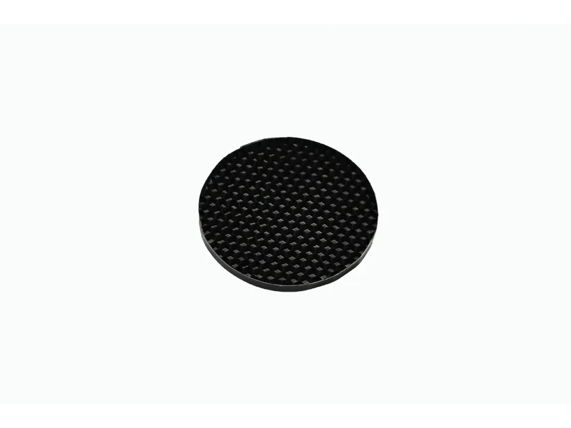 a black and white circular object