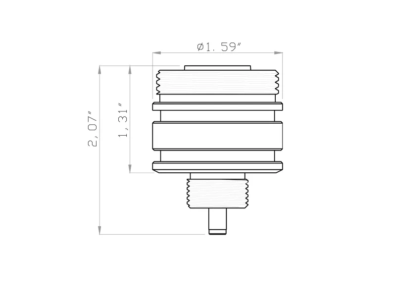 Micro, Integrated Variable - LumienPROdim, Brass - Antique, 4.5W, 150 Lm, AMBER, 40°, 10-15V