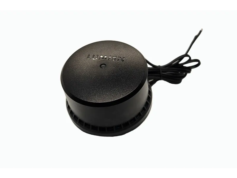 a black and silver speaker