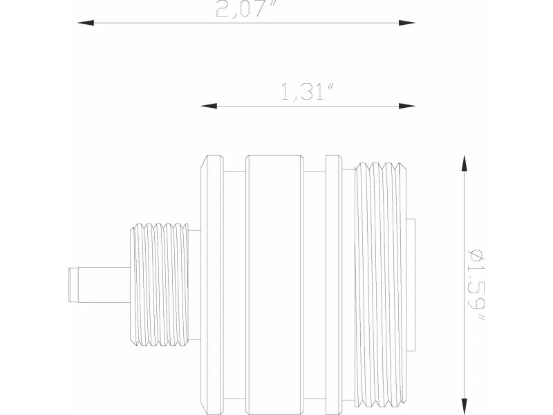 Brass Micro Module, LumienPRO (WW - 2700-5700K), 4.5 Watts, 350 Lumens, 10-15V, 40° Beam Spread, Antique Finish