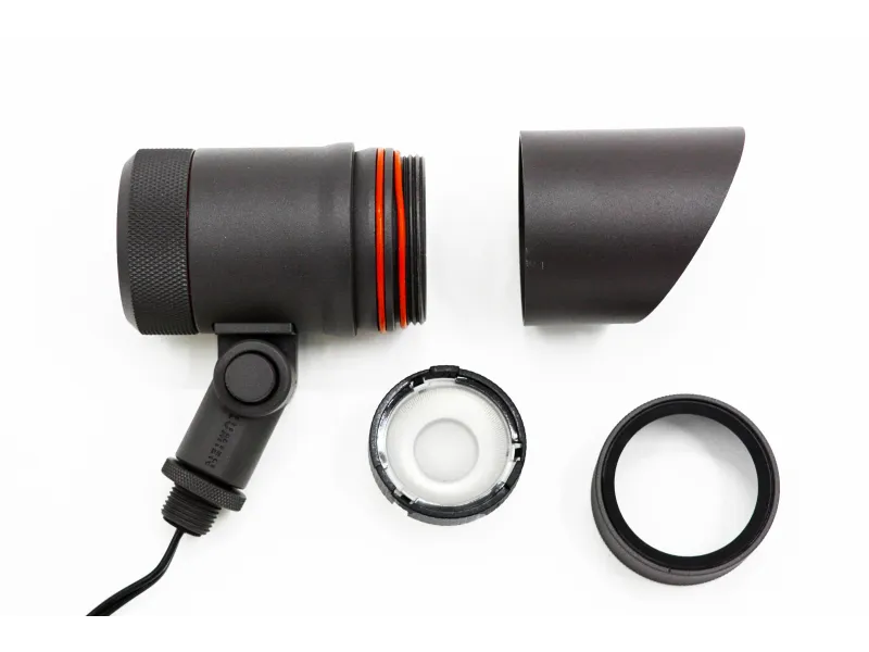 a black and red headphones