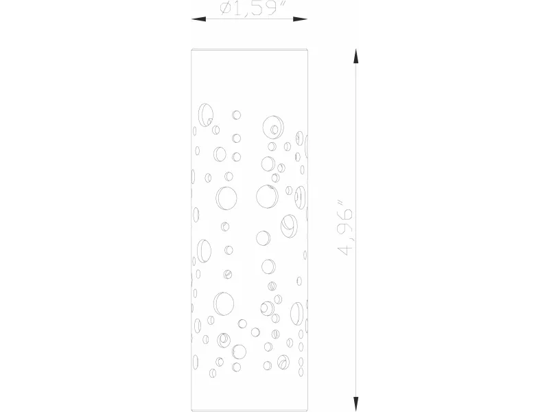 Micro, Pendant Component, 5" Twilight Shroud