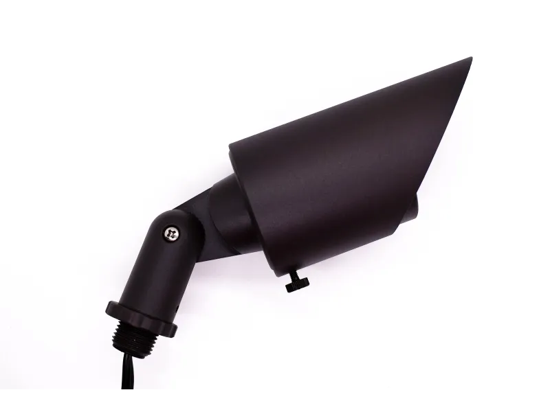 a black and silver lamp