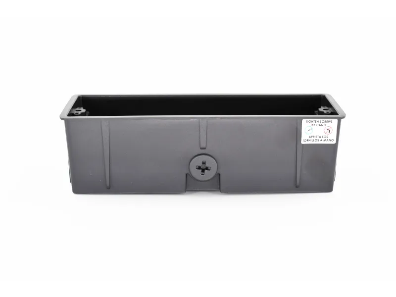 a black rectangular object