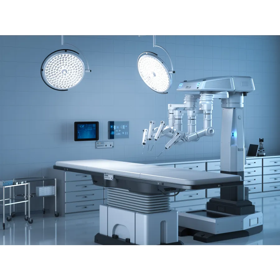 a room with medical equipment