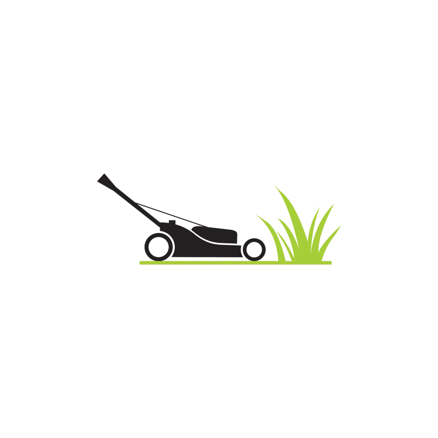 a green lawnmower on grass