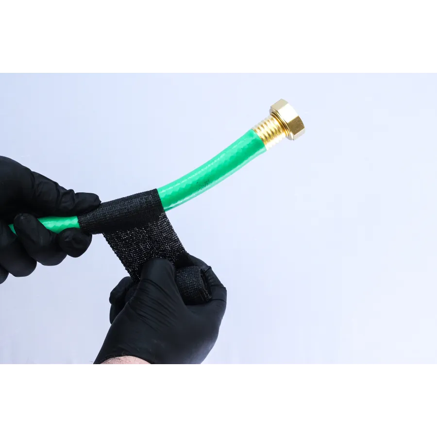 a close-up of hands holding a green tube
