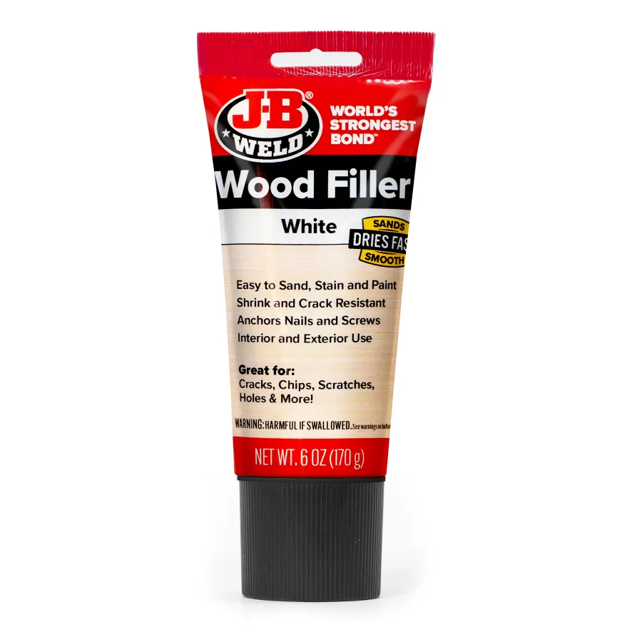6oz Wood Filler Squeeze Tube - White
