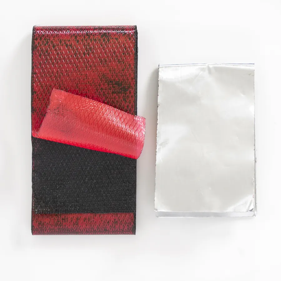 a red and white striped pillow