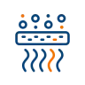 Indoor air quality HVAC service icon