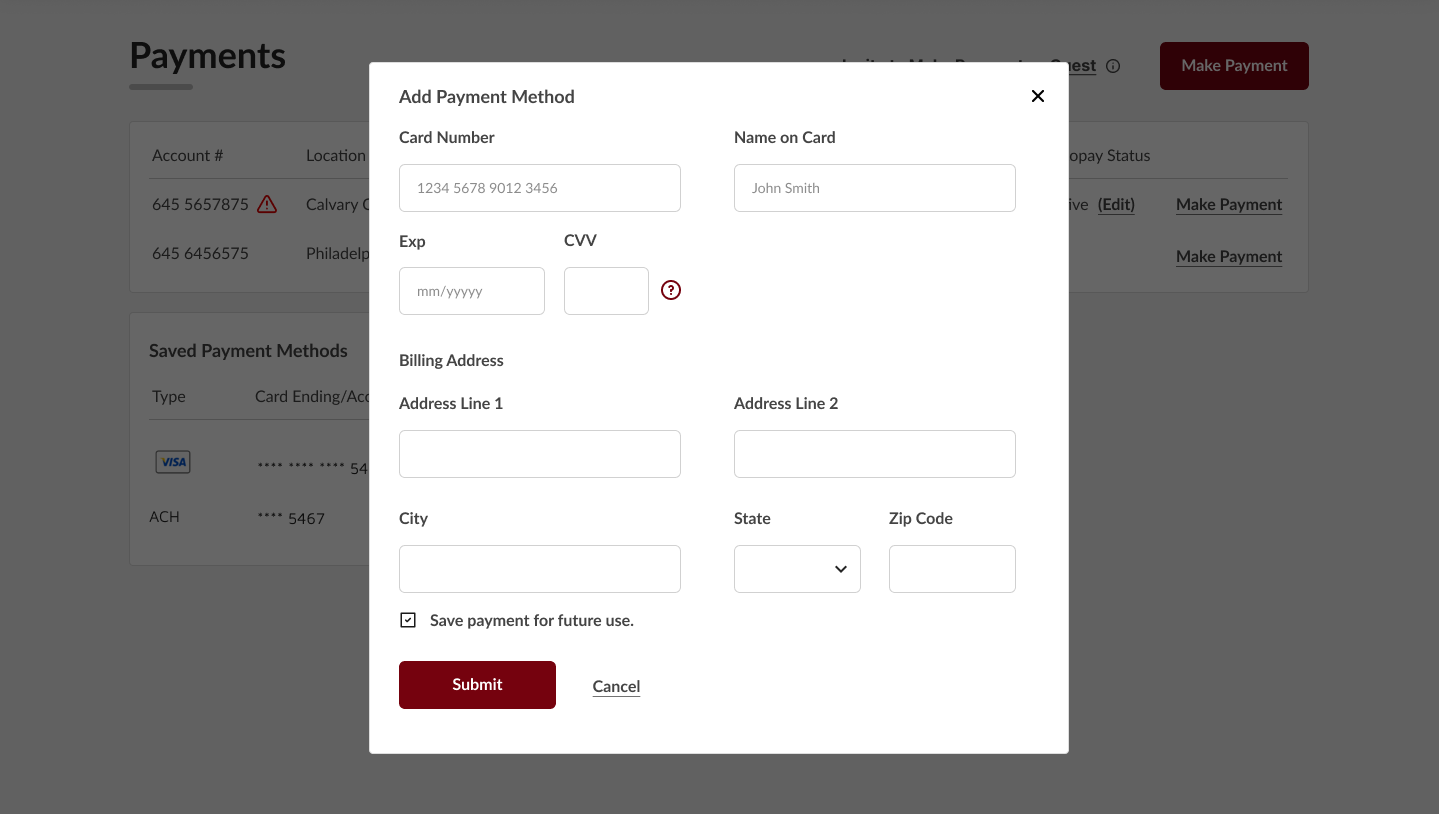 Add payment method example