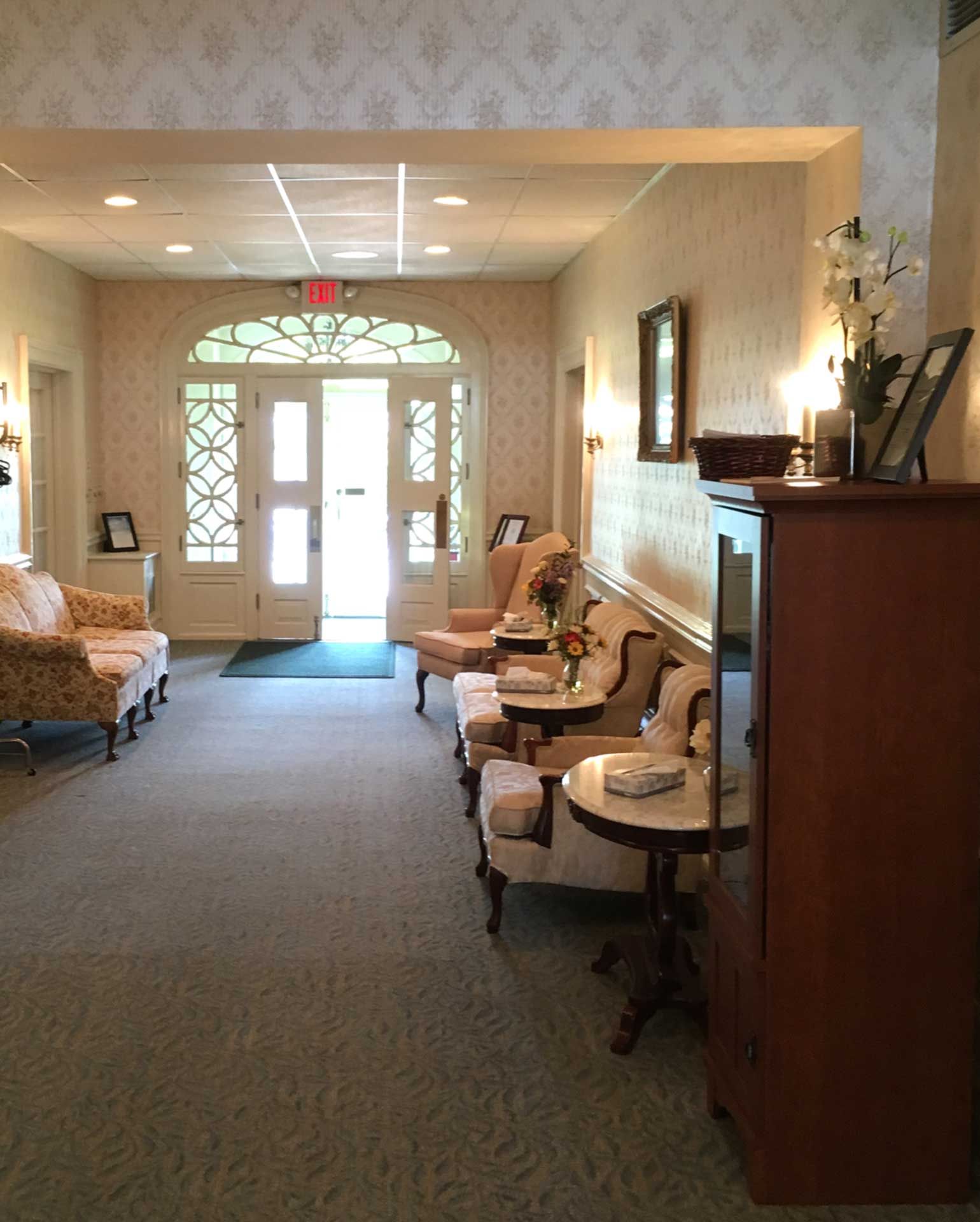 Inside Weber Funeral Home at Hamilton in Lehigh Valley, PA