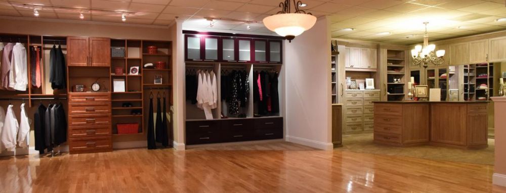 A luxury walk-in closet sysetm.