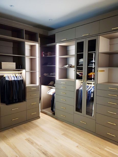 an organized closet