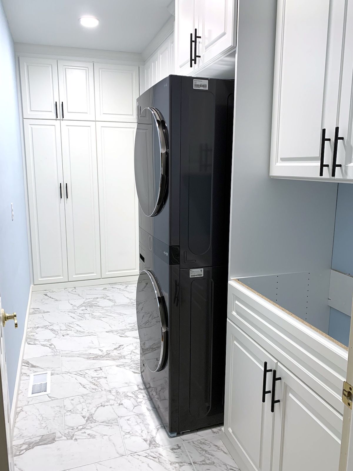 custom laundry room cabinets in a small space