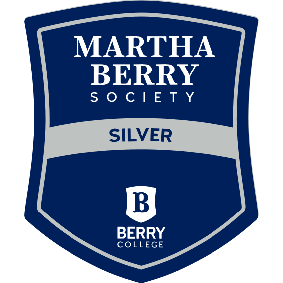 Martha Berry Society Silver Decal