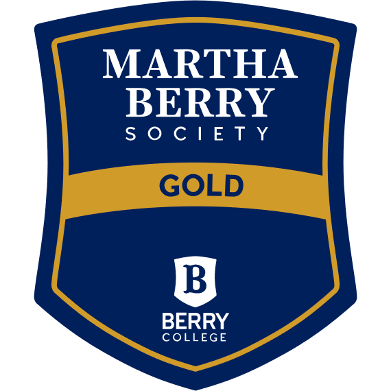 Martha Berry Society Gold Decal