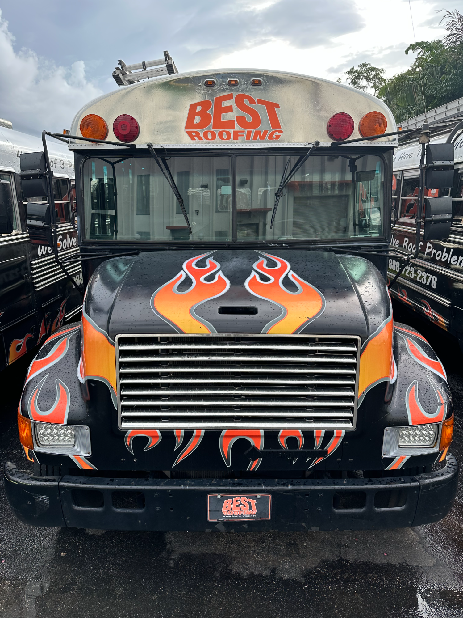 best roofing school bus