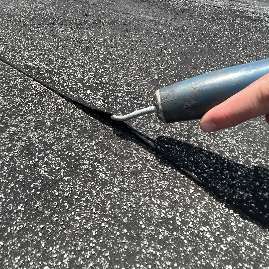 Flat roof leak repair