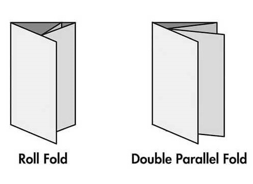 Roll Fold and Double Parallel Fold Illustrations