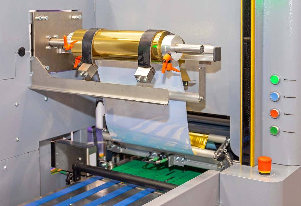 A machine used for Foil Stamping