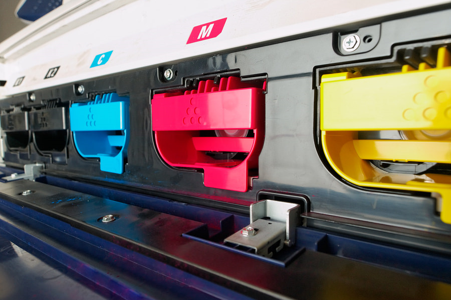 A commercial digital printing press