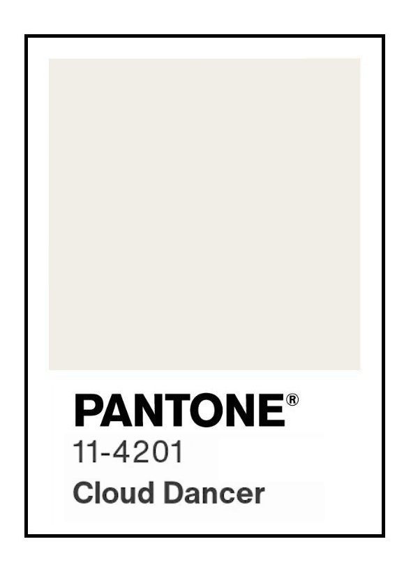 A Swatch of the Pantone Color "Cloud Dancer"