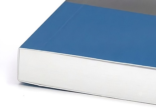 A close up of the edge of a Perfect Bound book