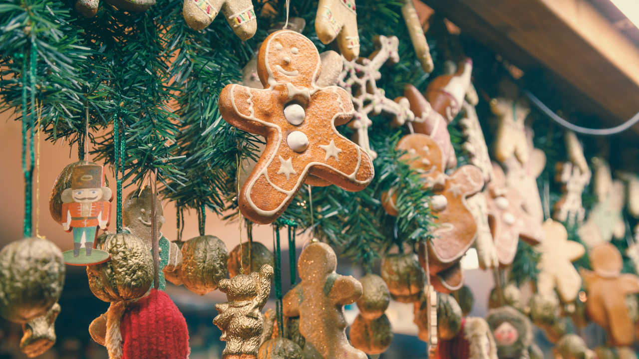 holiday ornaments hanging