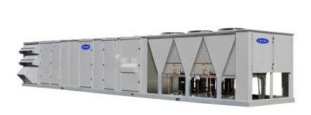 Carrier P Series rooftop units are pre-wired and factory-tested in both cooling and heating modes. All models feature an industrial grade cabinet with fully hinged access panels. 