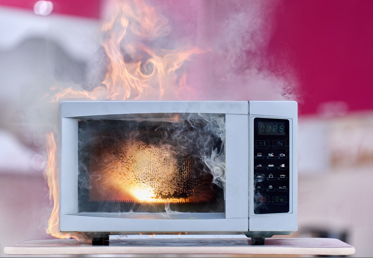 Microwave exploted because of a wrong wattage