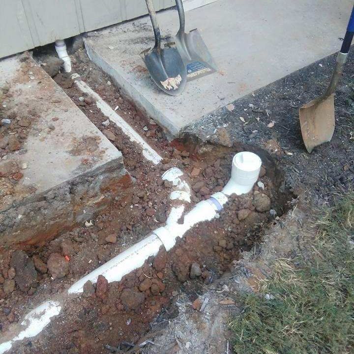 Sewer line replaced by Estes Services