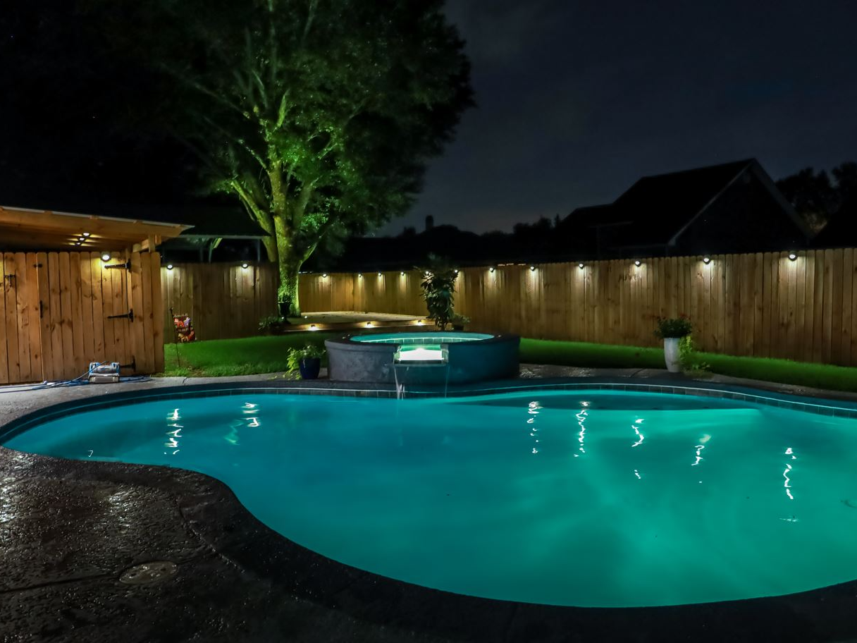 Pool Lighting in the night