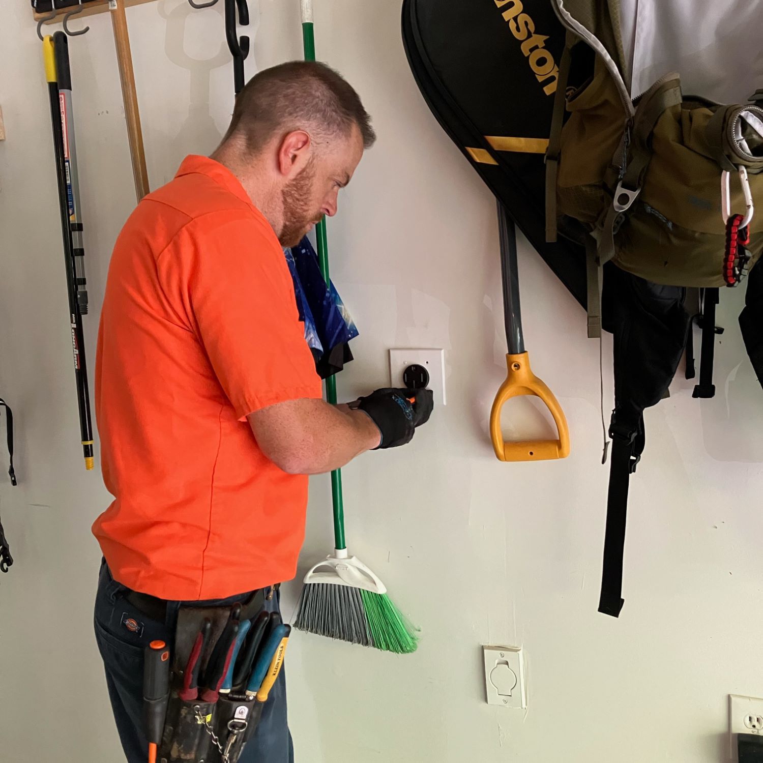 Estes Electrician installing an Electrical Vehicle Charger for a Ford Car