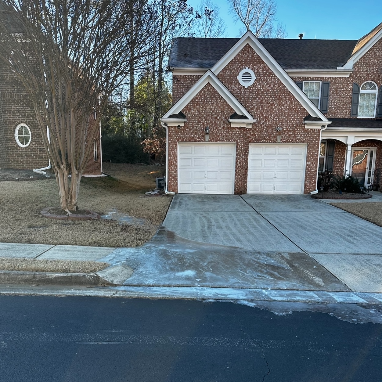 Pipes burst in winter time in Atlanta