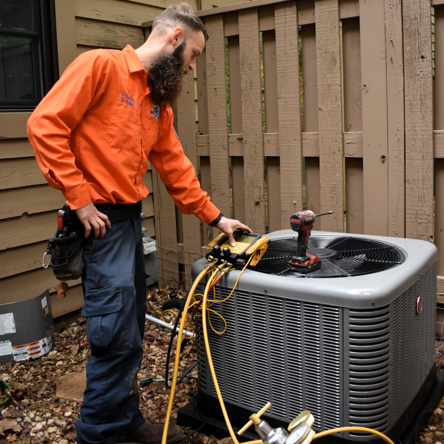 Estes Services Tech searching for leaks