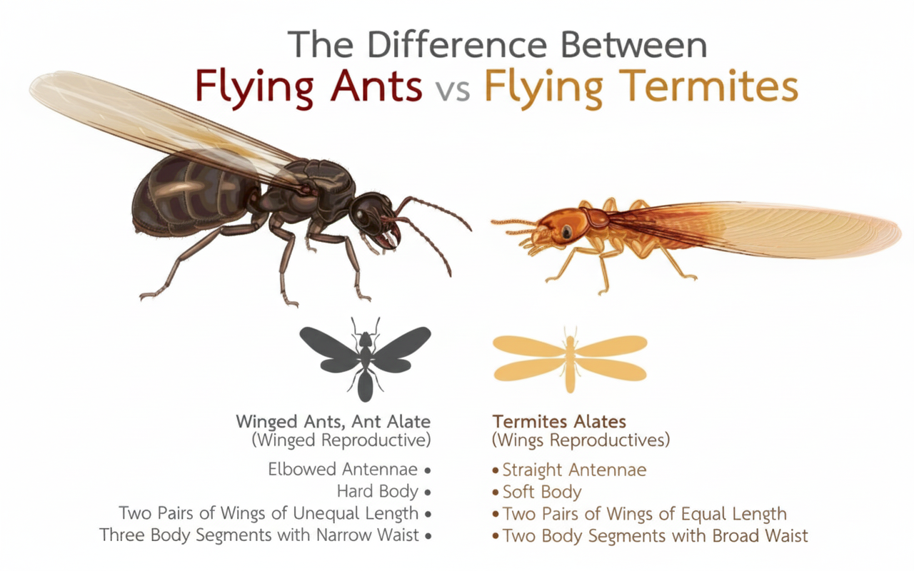 flying ant vs. termite