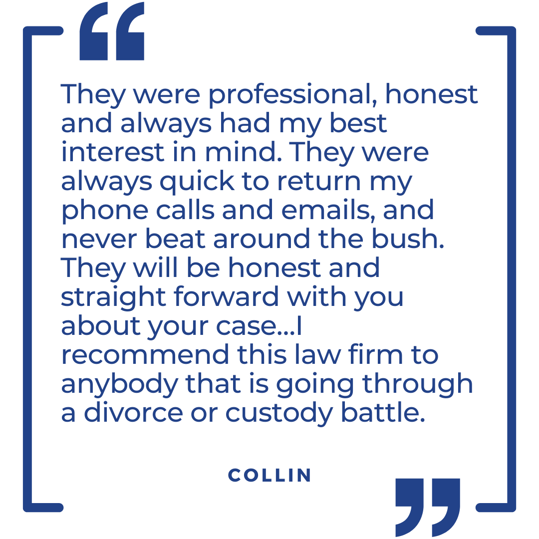 Testimonial by former client Collin