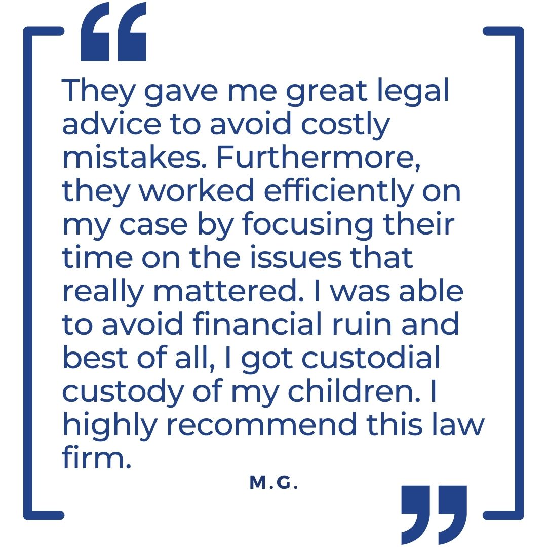 testimonial from former client initials MG