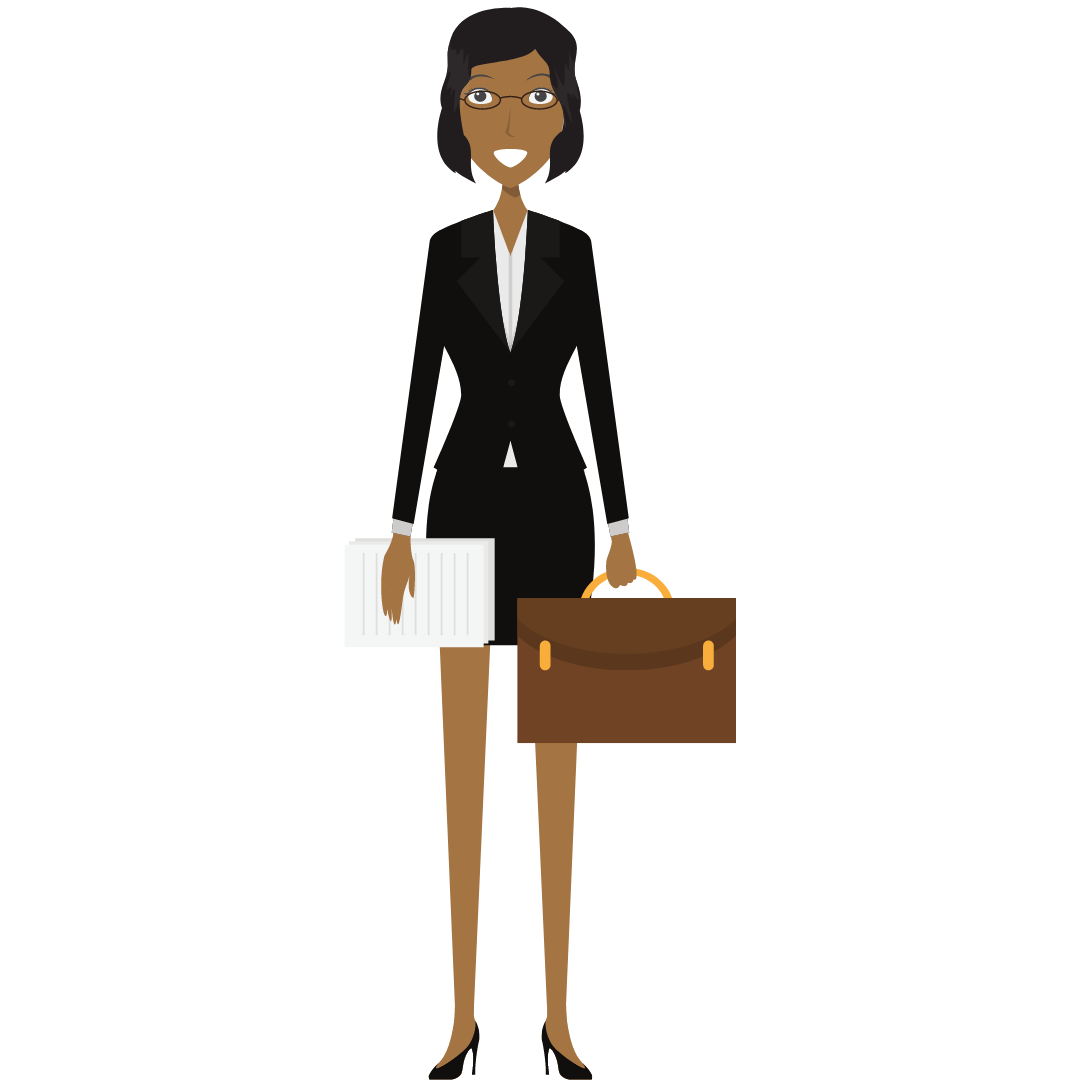 female lawyer clipart