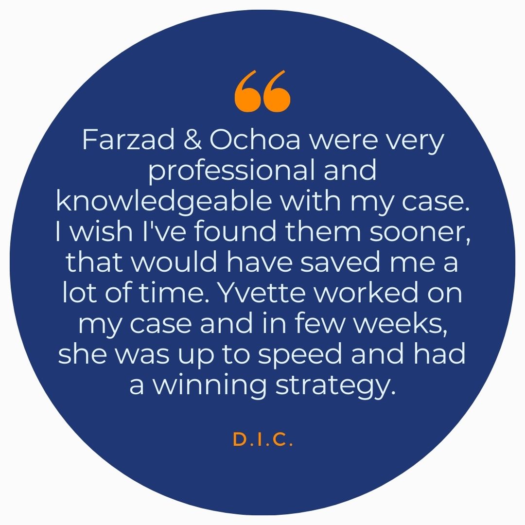 Testimonial by former client initials DIC