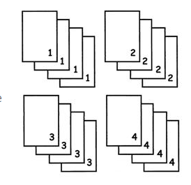 Diagram B - Uncollated sets of documents 